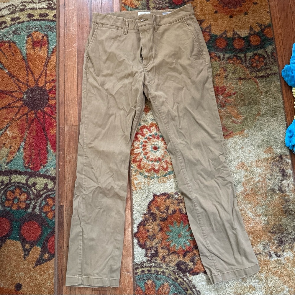 Goodfellow & Co Khaki Trousers with Striped Lining